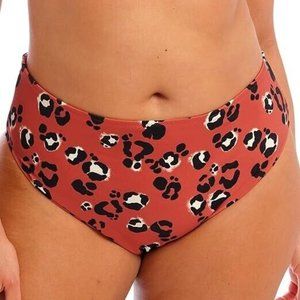 Elomi Leopard Print Mid-Rise Bikini Bottom